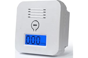 YEZALA Carbon Monoxide Alarm Detector, CO Alarm Detector with Test/Silence Button(Batteries NOT Included),Comply with EN50291 Standard …
