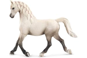 Schleich- Figura de Caballo, Yegua Árabe, Color Blanco, 10 cm