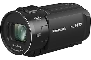 Panasonic HC-V900E - Videocámara Semi-Profesional de 24x, O.I.S de 5 Ejes, Objetivo F1.8 - F4, FHD, Color Negro