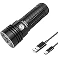 ThruNite TC20 V2 Handheld Flashlight High 4068 Lumen, USB C Rechargeable Waterproof LED Flashlight, 299 Meters Throw Bright Outdoor Light - Black CW