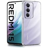 Rongep [Maxi-Clear] Redmi 15 5G i&ccedil;in Şeffaf Telefon Kılıfı Kamera Y&uuml;kseltili Esnek ve Hafif Tasarımlı Redmi 15 Koruyucu Darbe