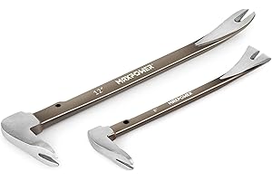 Zestaw 2 sztuk wyciągarek do gwoździ, 21 cm i 30 cm wyciągarka do gwoździ, łom i skrobak od MAXPOWER
