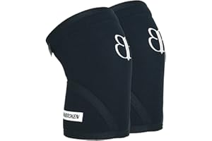 BB BANBROKEN BANBROKEN Ginocchiere 7 mm PRO LIFTER (2 unità) 7 mm Knee Sleeves - Weightlifting, Strongman, sollevamento pesi, compressione Squats e altri sport. uomo, donna, 1 paio, nero (V PRO, S)