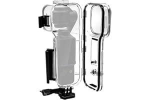 PULUZ Przezroczysta wodoodporna obudowa do DJI Osmo Pocket 3, obudowa podwodna 45 m, wysoce przezroczysty materiał PC, do surfowania, nurkowania, pływania, podróży itp.
