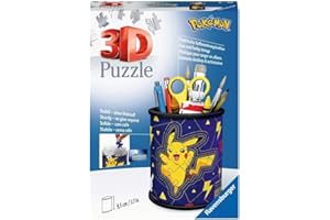 Ravensburger, Puzzle 3D Przybornik Pikachu 54 elementy