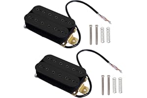 YOUNG WOLF 4 pickup per chitarra elettrica a 6 corde, Humbucker, a doppia linea, regolabile, con vite esagonale, colore nero