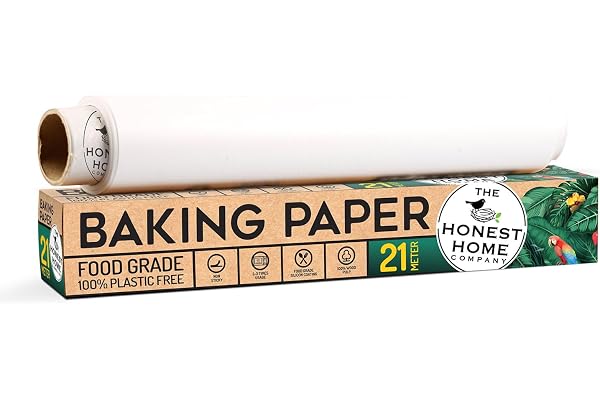 Honest Home Baking Paper Roll 21 Meters 40 GSM Non-Stick Parchment Paper for Baking Cake for Oven, Air Fryer & More