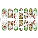Produktbild Bluelover 3D Christmas Tree Santa Claus Luminous Nail Full Aufkleber-Yb-Q157