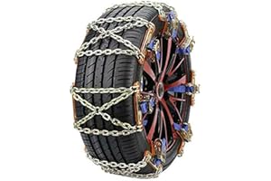 Baceyong 10X Chaîne à neige de pneu d'automobile, chaîne d'urgence générale de SUV de voiture, chaînes antidérapantes de neige de pneu de roue de voiture pour le brise-glace d'hiver de SUV de camion