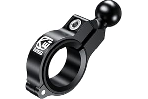 BRCOVAN Alluminio Lega Manubrio Montaggio Base con 17 mm (0.67 Pollice) TPU Palla Compatibile con Garmin GPS 17 mm Sfera Girevole Montaggio Modello Staffa
