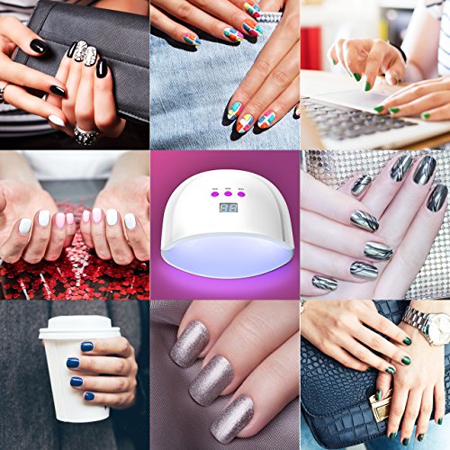 LiSmile Professionelle UV- und LED-Nagel Lampe und Nageltrockner, mit 3 integrierten Zeiteinstellungen, LED-Display für Schellack- und Gel-Nägel, Maniküre / Pediküre-Nageltrockner - 5