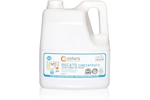 Officina Naturae | Solara Detersivo Bucato Ecologico Liquido Senza Profumo, a Mano o per Lavatrice, Flacone in Bioplastica 4L