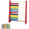 Boulier Multibase éducatif CWR 07737 - Jeu Pour Apprendre à Compter - Avec Cylindres Colorés Et Bases 1, 4, 6, 10 - À Partir De 3 Ans
