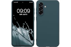 kwmobile Hülle kompatibel mit Samsung Galaxy A36 5G Hülle - weiches TPU Silikon Case - Cover geeignet für kabelloses Laden - Dunkler Schiefer
