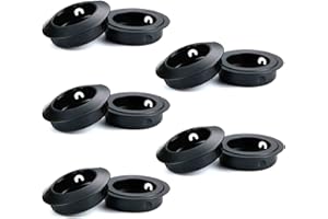 LEZED Tirador Empotrado Puerta Corredera Redondo Tirador Empotrado de Acero Inoxidable Redondo Manilla Empotrada Deslizante Puerta para Muebles para Puertas Correderas Guardarropa Cajón 10 piezas