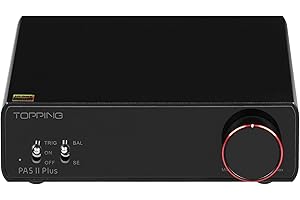 FANMUSIC Topping PA5 II Speaker Amplifier Compact Desktop Amplifier Full Balance D Power Amplifier (PA5 II Plus, Black)