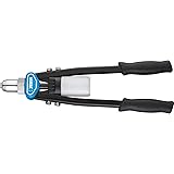 Fervi 0453 Rivettatrice a Doppia Leva, 3.2-6.4 mm, Ciano/Nero