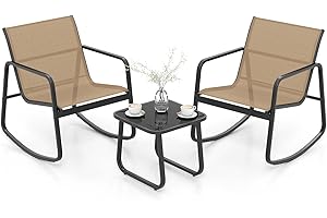 FANTASK Balkonmöbel mit 2 Stühle und Tisch, 3-TLG. Terrassenmöbel, Gartenmöbel Set Gartenmöbel Set, Gartengarnitur für Terrasse, Balkon, Garten (Braun)