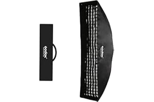 ‎GODOX Godox Softbox Strip Grid Softbox Strip Box Siatka o strukturze plastra miodu Softbox do Photo Strobe Studio Flash Softbox Bowens Mount (FW30X120)