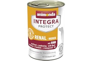 animonda Integra Protect cibo dietetico per cani, alimento umido in caso di insufficienza renale cronica, con manzo 6 x 400 g