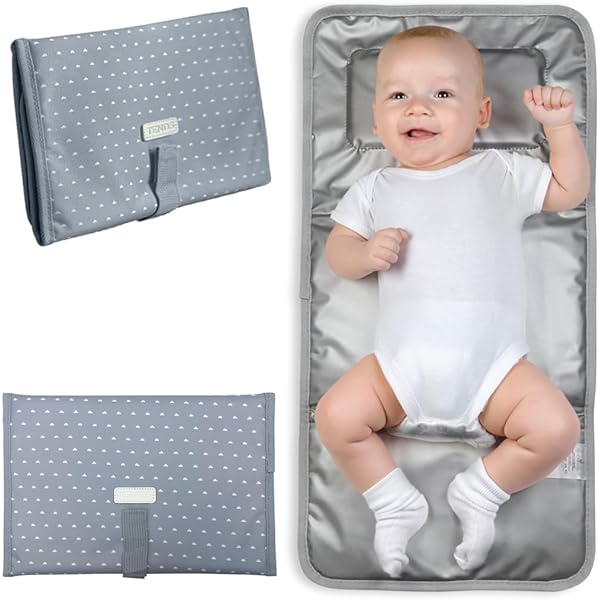 Fasciatoio Portatile 2 Pezzi - Tappetino Impermeabile 50x70cm Per Neonati E Anziani - Foto 7