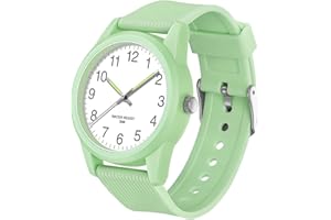 TENOCK OROLOGI PER BAMBINI PER RAGAZZI RAGAZZE L'APPRENDIMENTO DEL TEMPO 50M IMPERMEABILE OROLOGIO PER BAMBINI FACILE DA LEGGERE PER ETÀ 4-12 BAMBINI GRANDI REGALI DI COMPLEANNO