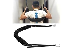 JUOPZKENN Dispositifs de Décompression de la Colonne Vertébrale, Civière de Traction Dorsale, Harnais de Décompression Vertébrale Suspendu, Dispositif de Traction Lombaire pour Soulager Les(Noir)