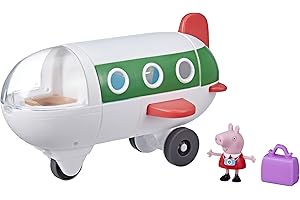 Peppa Pig Peppa’s Adventures Air Peppa Airplane Preschool Toy: Rolling Wheels, 1 Figure, 1 Accessory; Ages 3 and Up