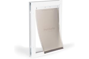 PetSafe - Porte pour Animaux de Compagnie en Aluminium - Cadre Durable, Joint Résistant aux Intempéries, Installation Facile au DIY - Moyen