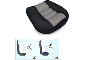 Yuehuamech Auto Booster Sitzkissen Fahrer Haltung Kissen Elevation Kissen Erhöhung Boost Matte mit Griff für Kurze Fahrer Autos LKWs SUVs Fahrzeuge Büro Stuhl Rollstuhl Höhe erhöhen