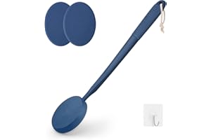 ZARCKER Eincremehilfe für Rücken, 48cm Anti-Rutsch Rückencremer mit Langem Stiel, Lotion Applikator Rücken für Selbst ältere Männer und Frauen, Applikator für Feuchtigkeitscremes für den Rücken,Königsblau