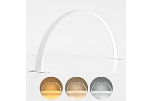 Tetipa Crescent Moon Lampe de bureau à ongles LED professionnelle 3000-6000 K à intensité variable avec 3 modes de luminosité, lumière de salon de beauté pour les yeux, les beauticiens (blanc)