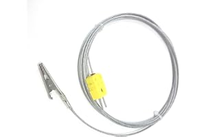 PerfectPrime TL0500 K-Type Sensor Probes Alligator Clip Probe for K-Type Probe Thermocouple Sensor & Meter in Temperature Range from 0 to 500 °C