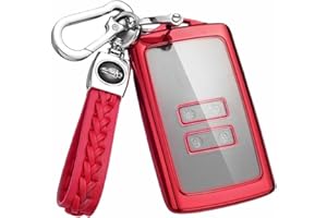 MEDZUK 【5 colori】 Compatibile con Dacia Sandero 3 | Sandero Stepway 3 2020-2023 2024 Custodia per chiavi auto con accessori portachiavi