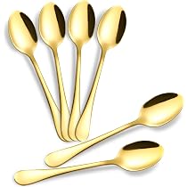 12 PZ CUCCHIAINI da caffè riposo set frutta per bambini cucchiaini in acciaio inox torta EUR 22