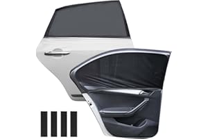 XIEJ Sonnenschutz Auto Baby mit UV Schutz, 2 Stück Sonnenschutz Auto Baby, Sonnenblende Auto Kinder, Auto Sonnenschutz Seitenscheibe für Die Meisten Autofenster mit Hohen Elastischen Material