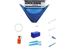 YIJOY Kit di pulizia condizionatore d'aria - Copertura di lavaggio per condizionatore d'aria - Kit di pulizia della polvere per aria condizionata a parete con tubo dell'acqua
