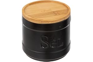5 FIVE SIMPLY SMART 5five - salero de cerámica negra "naturéo