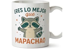 MUGFFINS taza graciosa Eres lo mejor que mapachao en Español para enamorados y aniversario | tazas originales para regalar | regalos San Valentín, novios, amor, romántico | Pareja v2