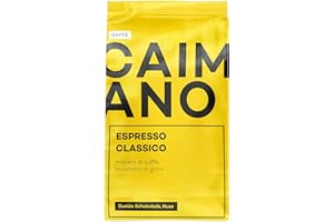 ‎CAFFÈ CAIMANO CAIMANO® Espresso Classico (1kg) Ganze Espressobohnen - Ideal Für Siebträger & Kaffeevollautomaten - Arabica/Robusta - Wenig Säure - Nussig, Schokoladig