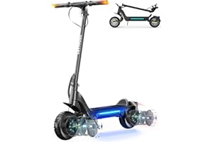 TODIMART Trottinette Electrique Adulte Puissante Antivol Autonomie 50-80KM Batterie 48V 18.2Ah Moteur 500W/1000W*2 Trotinette Electrique Adulte Tout Terrain Ultra Legere Double Suspension APP déverrouillée