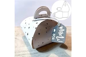 TINGZVEN Package Gift Box Metal Die Cuts Cutting Dies, Package Gift Box Paper Cards Cutting Dies Cut Stencils for DIY Embossing Card Making Book Tags Decorative Paper Dies Scrapbooking