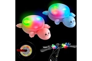 Begonia 2 luces LED de advertencia para niños, IPX5, resistente al agua, con 3 modos de luz, para patinetes infantiles, bastón de senderismo, mochila, cochecito de bebé, scooter, luz divertida para