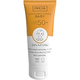 INCIA 100% Natural Baby Sunscreen High Protection SPF50 UVA UVB 50 ml with Anti-Blemish Mineral Filter