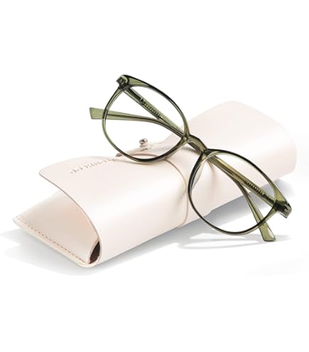 Gaoye Blue Light Blocking Glasses - Fashion Round Cateye Frame, UV Ray Filter, Computer Gaming Glasses Gy1696 1 Light Black Frame Transparent Lens