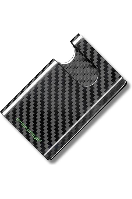 Pince à Billets En Fibre De Carbone CRBNCNCPT - Noir Carbone Forgé - Seulement 5g - Ultra Légère Et Résistante