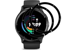 REROXE 2 Stück Schutzfolie für Panzerglas für Garmin Venu 2, HD Klare Anti-Kratzer Anti-Öl Anti-Schmutz Bläschenfrei Garmin Venu 2 Displayschutzfolie, Einfache Installation Glasfolie für Garmin Venu 2