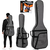 Fourtune Atlas Gri Elektro Gitar &Ccedil;antası Gigbag Kalın (Soft Case) (Gri, Elektro Gitar)