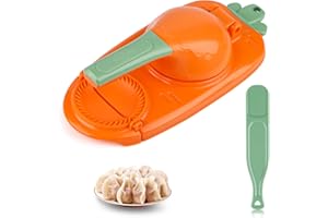 RUNEAY Dumpling Maker, Dumpling Maker 2-in-1 Dumpling Mould Print, Manual Dough Press, Dumpling Machine, Dumpling Moulds, Dumpling Shapes, Skin Packaging, Dumpling Moulds