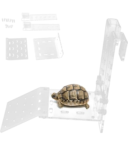 Rampa Per Tartarughe Acquario Rampa Per Tartarughe Acquatiche Zerodis - Piattaforma Per Prendere Il Sole Con Contenitore Cibo Piattaforma Acquario